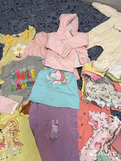 Пакет вещей на девочку 74-80 размер