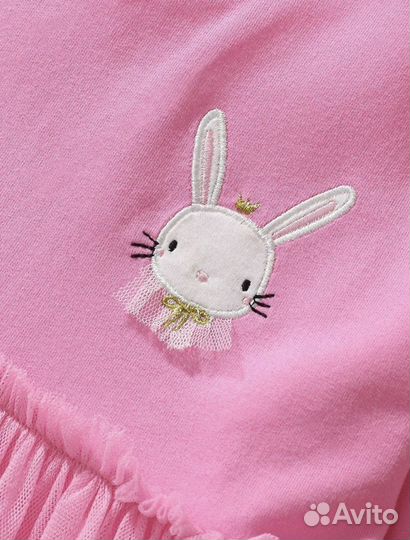 Платье розовое для девочки новое 80,86,92,98