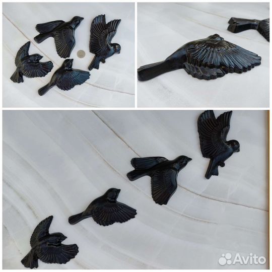 Птицы и лев барельеф