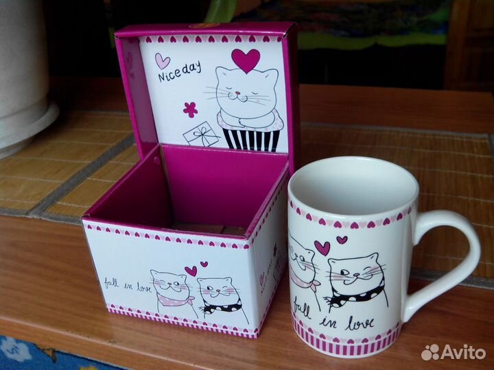 Новая подарочная кружка в упаковке 350 мл