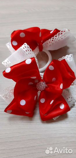 Резинки для волос и ободки с цветами