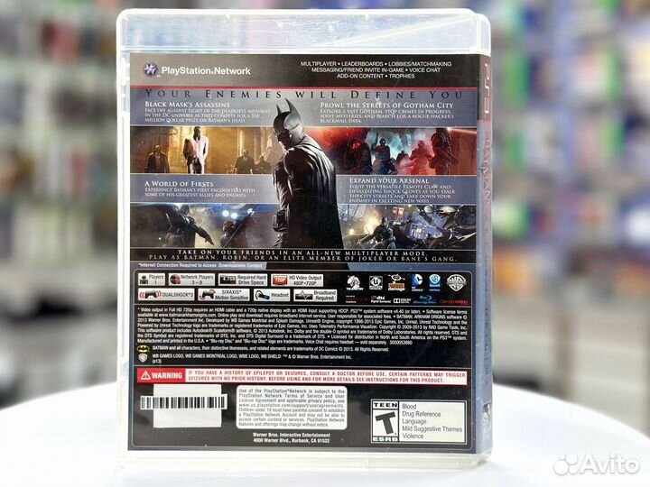 Batman: Летопись Аркхема Arkham Origins (PS3) Б/У