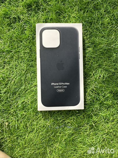 Оригинальный кожаный чехол на iPhone 13 pro max