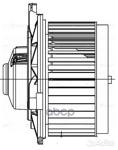 Э/вентилятор отоп. cadillac SRX 09- LFh 0590 L