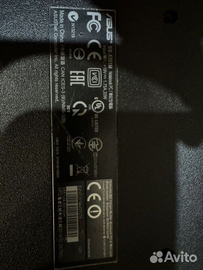 Ноутбук asus X551MA в разбор