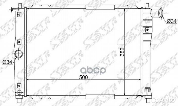 Радиатор Chevrolet Lanos 05-09 Daewoo Lanos 97-08