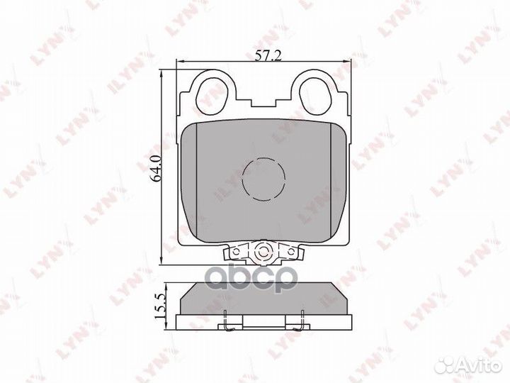 Колодки тормозные дисковые зад lexus GS300