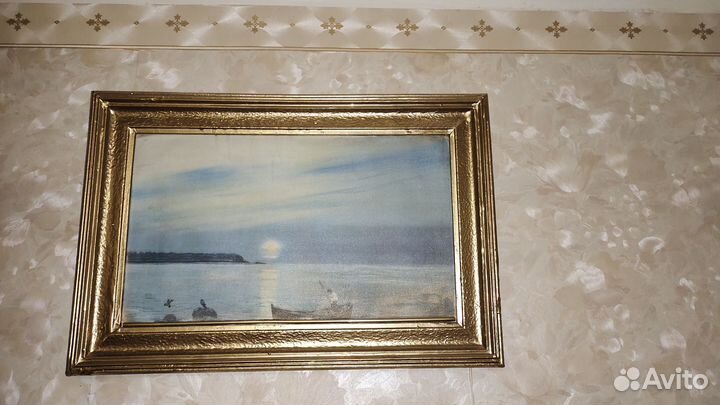 Старинная картина, багет для картины