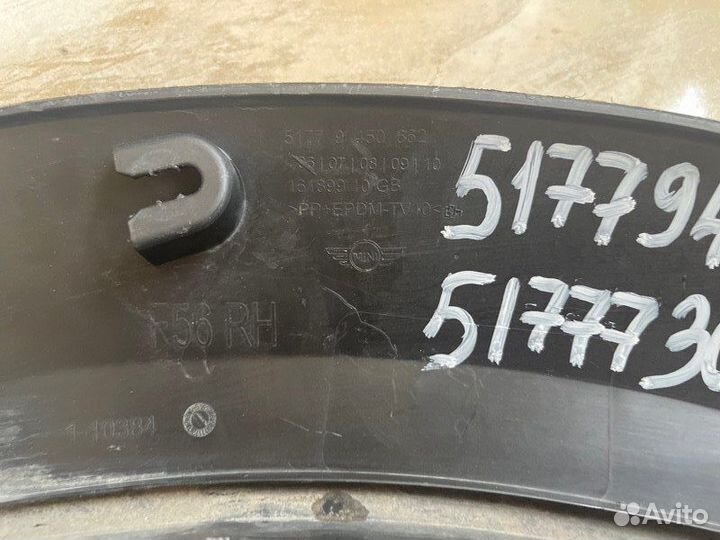 Расширитель крыла задний правый Mini Cooper Hatch