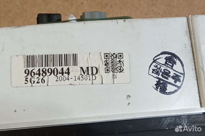 Панель приборов Chevrolet Lanos