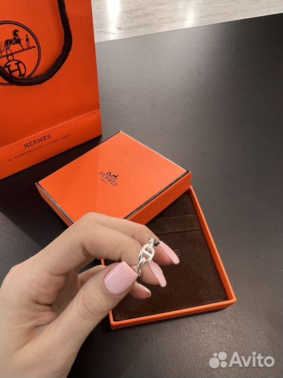 Кольцо Hermes тонкое
