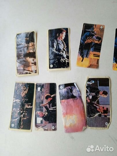 Наклейки от жвачек терминатор жвачка фантик