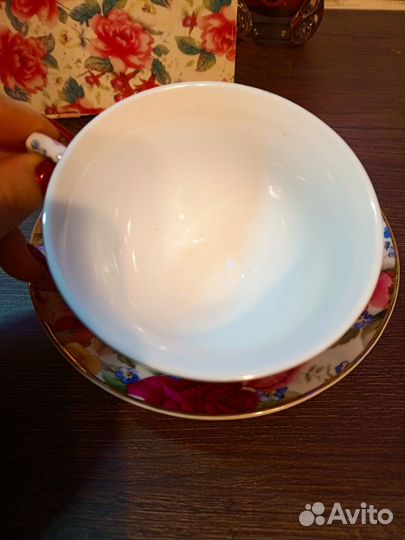 Чайная пара фарфор новая