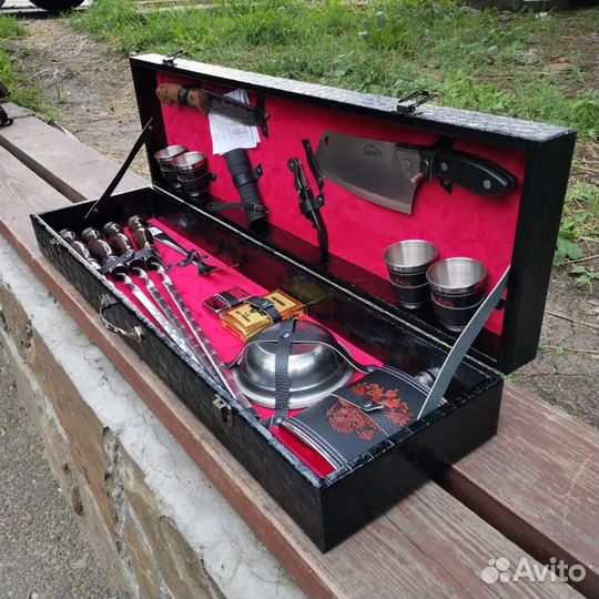 Набор шампуров в кейсе в Чите