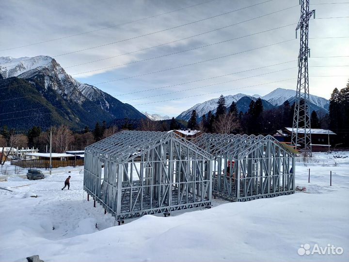 Дом, Дача, Веранда, Беседка каркас металлический