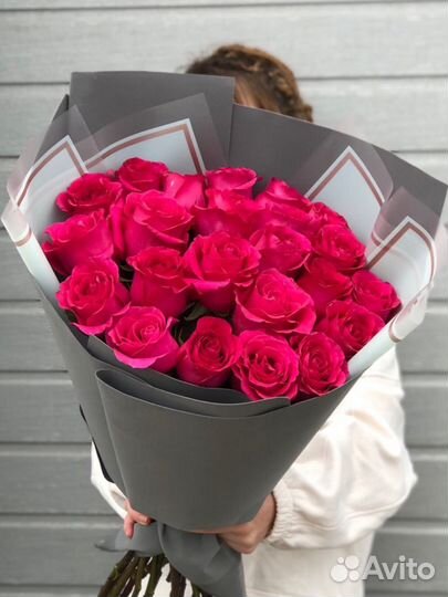 Букет цветов из роз, 25 роз букет,51роза,101 роза
