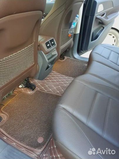 3д коврики из экокожи в салон авто с бортами