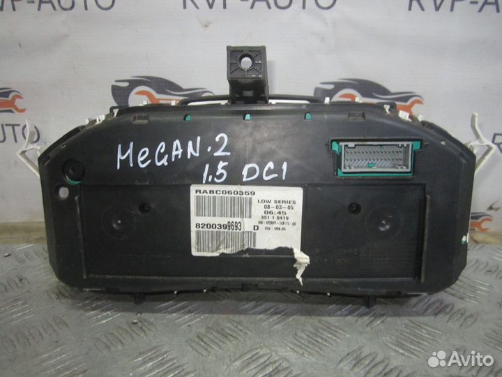 Панель приборов Renault Megane 2 1.5 DCI 2003-2009
