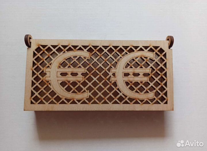 Купюрница, шкатулка из фанеры