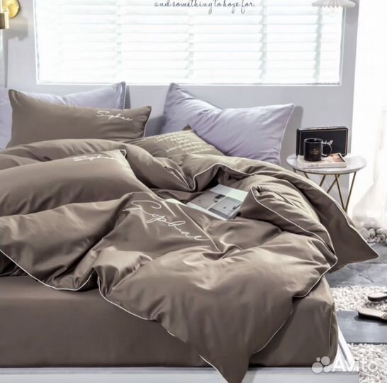 Постельное белье евро, на резинке по кругу