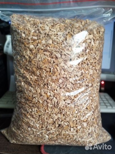 Щепа Ольха отборная без коры 1 кг