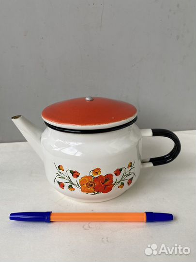 Чайник заварочный СССР эмалированный