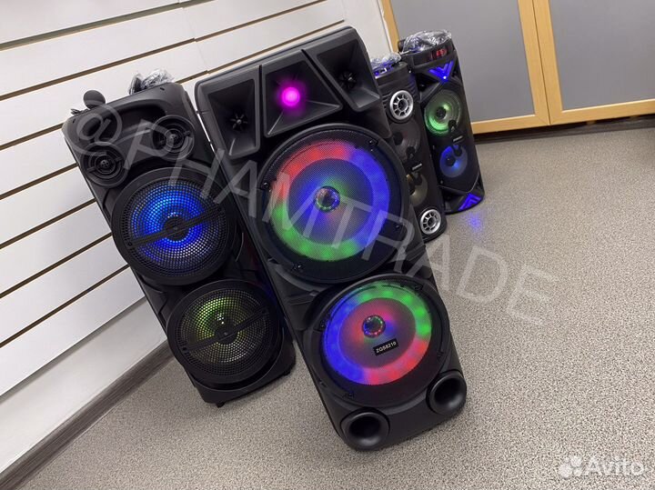 Блютуз колонка большая 80 ватт арт.152