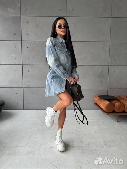 Джинсовое платье