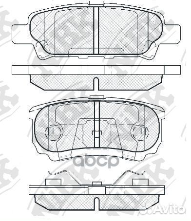Колодки тормозные дисковые зад PN3502 NiBK