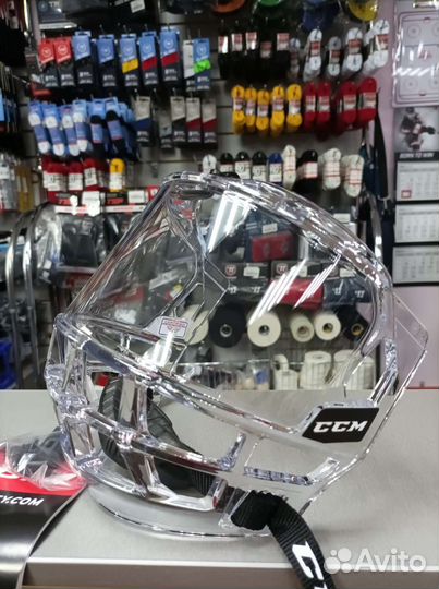 Маска-визор игрока CCM FV1 JR прозрачный