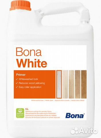 1K полиуретано-акриловый грунт Bona White 5л