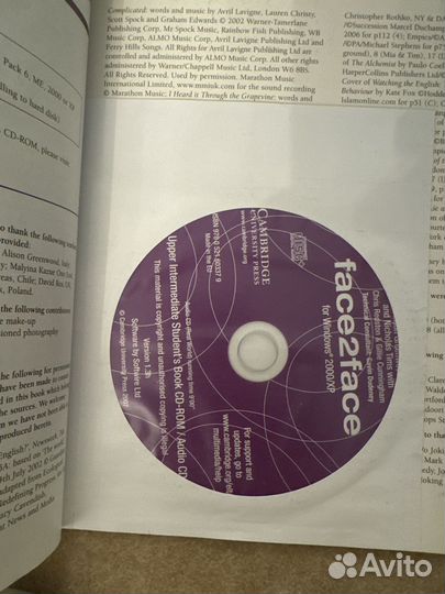 Учебник face2face b2 прорешанный с диском