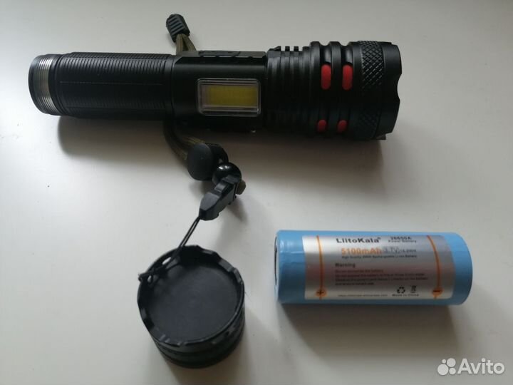 Фонарик светодиодный аккумуляторный