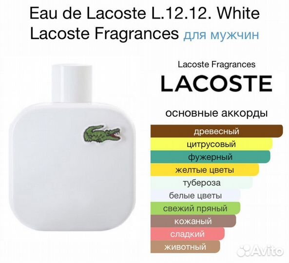 Lacoste blanc 25 мл