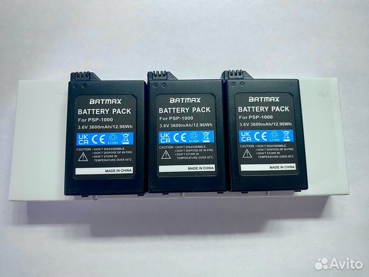 Оригинальные аккумуляторы Batmax для PSP 1000