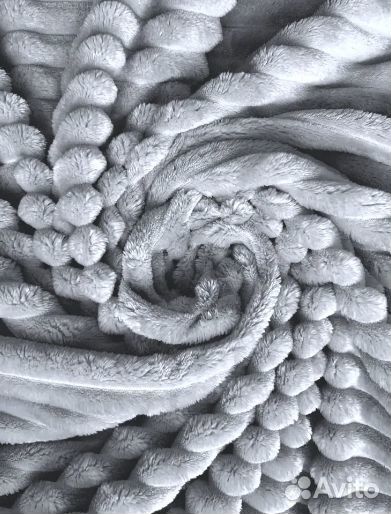 Плед покрывало 220х150 полутораспальный Велсофт