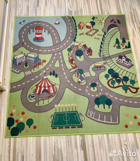 Детский коврик IKEA (икеа) дороги