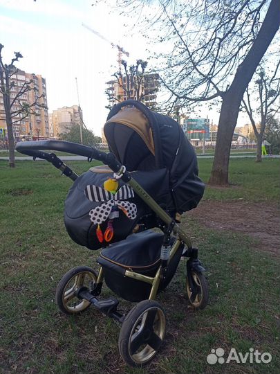 Детские коляски 3 в 1 из эко кожи