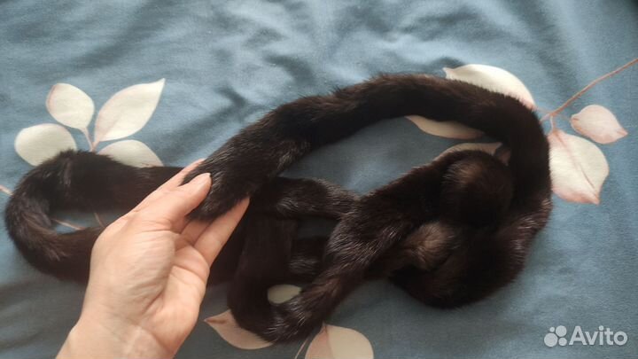 Пояс норки и меховой воротник