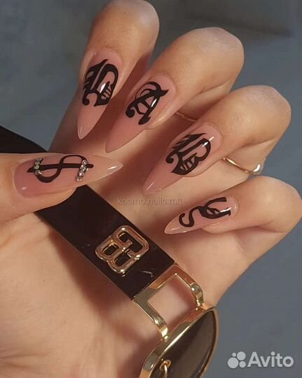 Маникюр наращивание ногтей