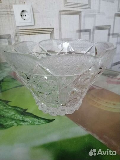 Салатник хрустальный