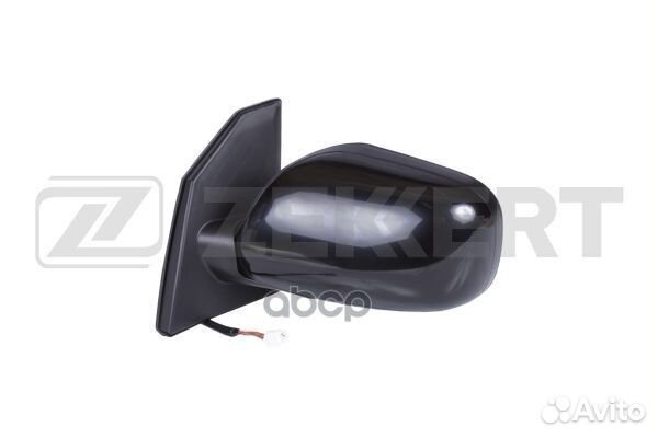 Зеркало в сборе левое / черное / выпуклое / эл