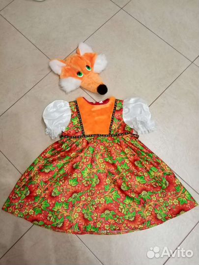 Новогодний костюм лисички, р. 110