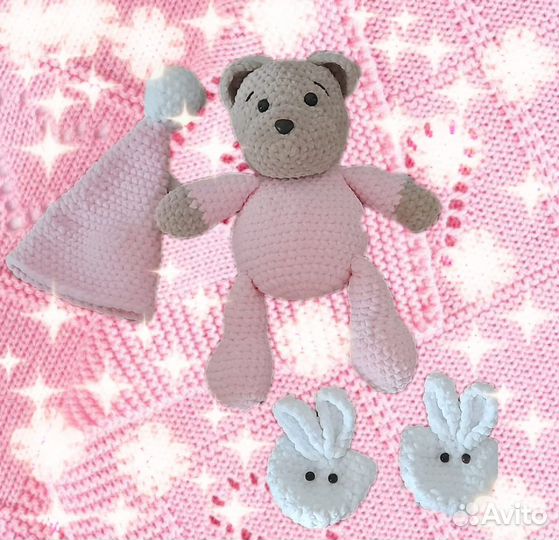 Плюшевый мишка мягкая игрушка ручной работы