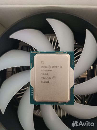 Процессор i3 12100f+кулер id-cooling dk-03