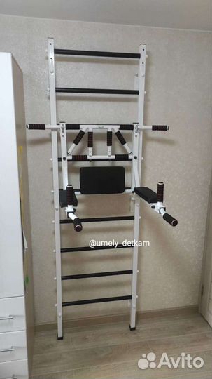 Шведская стенка со съёмным турником