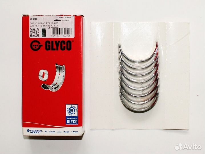 Вкладыши шатунные Рено Меган 2