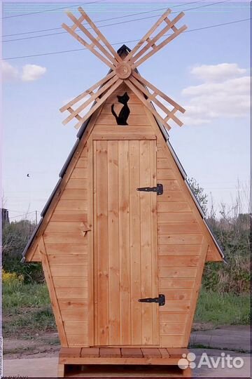 Дачный туалет с кошкой AQD