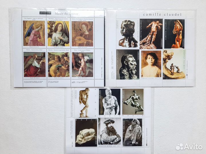 Виньетки Лувр и Музей Родена 1996г