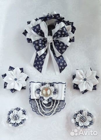 Банты, заколки, броши-галстуки, ободки